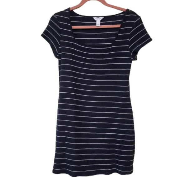 Arizona Jean Co Striped Dress Size Large - Picture 1 of 10